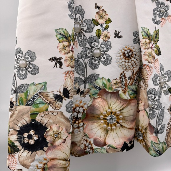 NWOT Ted Baker Womens White Yvetta Gem Gardens Cap Sleeve Dress - Picture 3 of 8